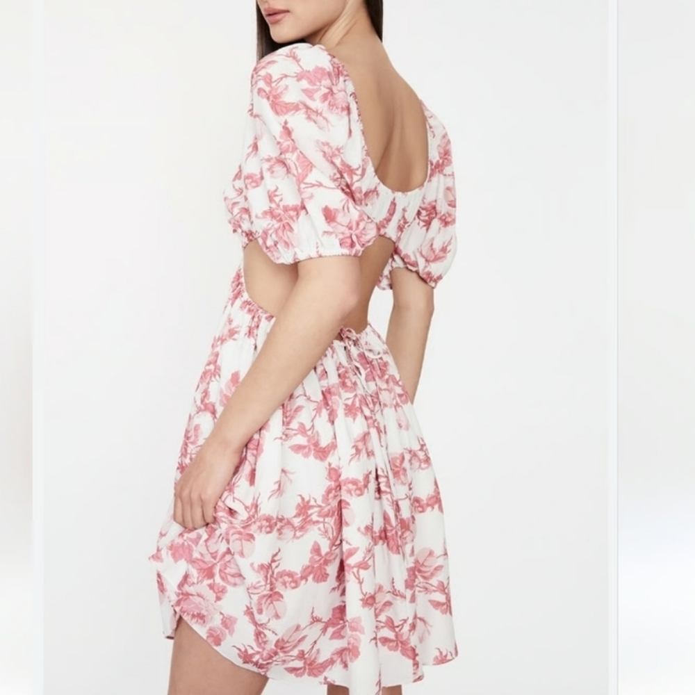 Bardot Eden Floral Minidress Red/ White Print Women’s Sz 12